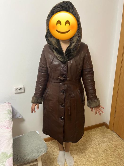 Продам кожанную дубленку