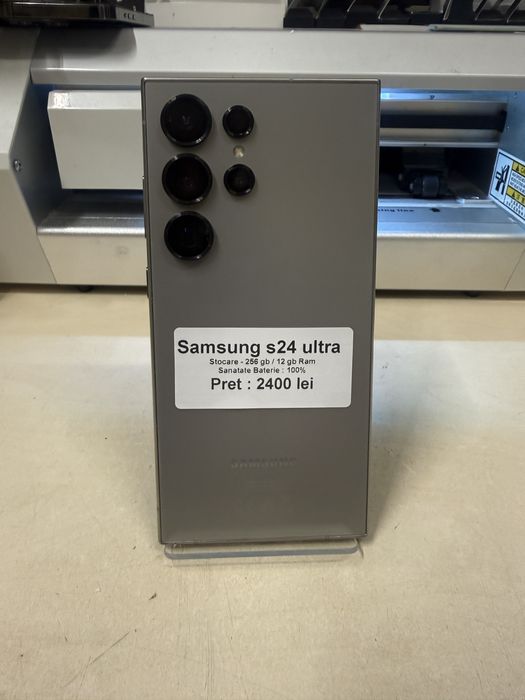 Samsung s24 ultra / 256 gb / 12 gb ram / 100% baterie / impecabil / garantie
