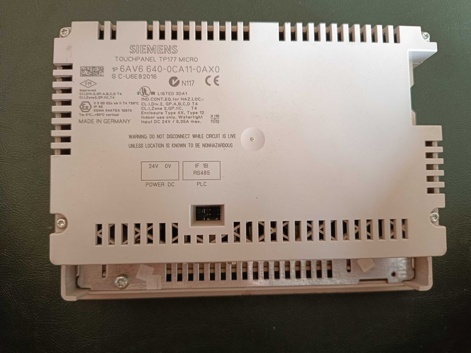 Контролер Simens Touchpanel TP177 MICRO