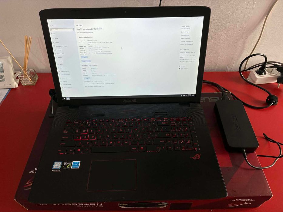 Vand Laptop ASUS ROG GL752V – 16GB RAM, ca nou (bateria nu ține)