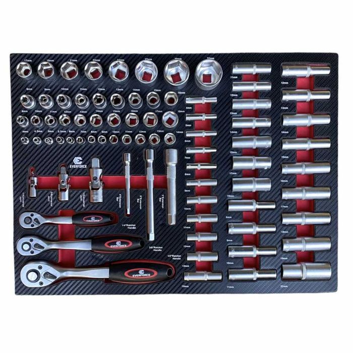 Шкаф с инструменти със 7 чекмеджета - 6 пълни  EverForce