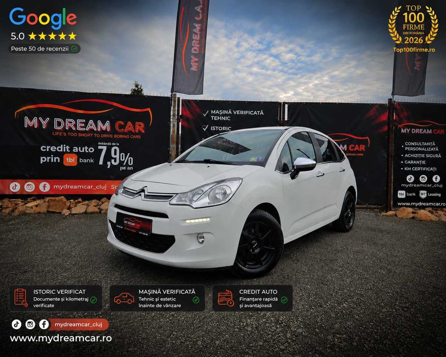 Citroen C3 1.0L/Daylight Led/Credit Auto/ Revizie  generală  efectuata/Garanție