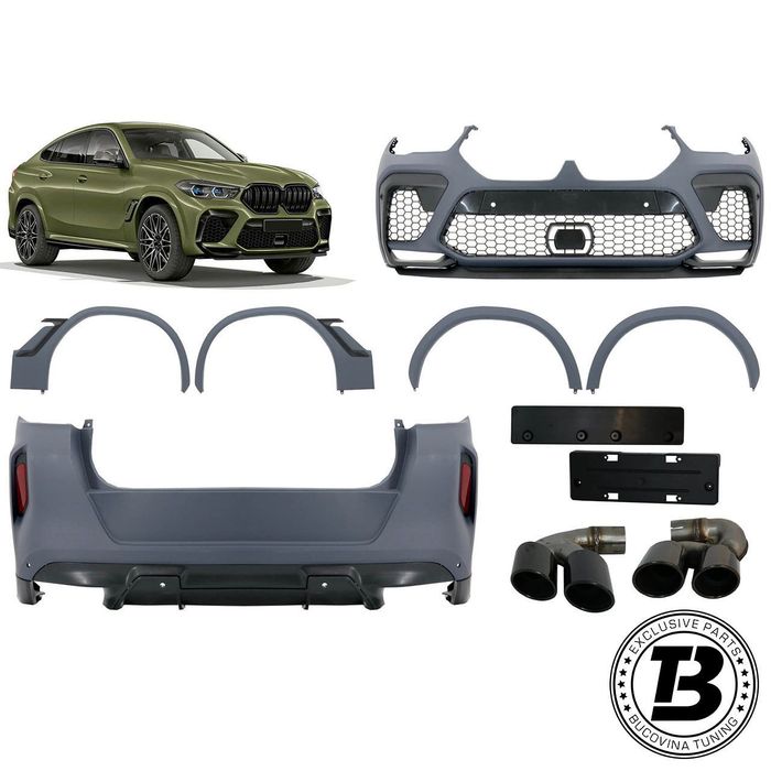 Pachet Exterior compatibil cu BMW X6 G06 X6M Design