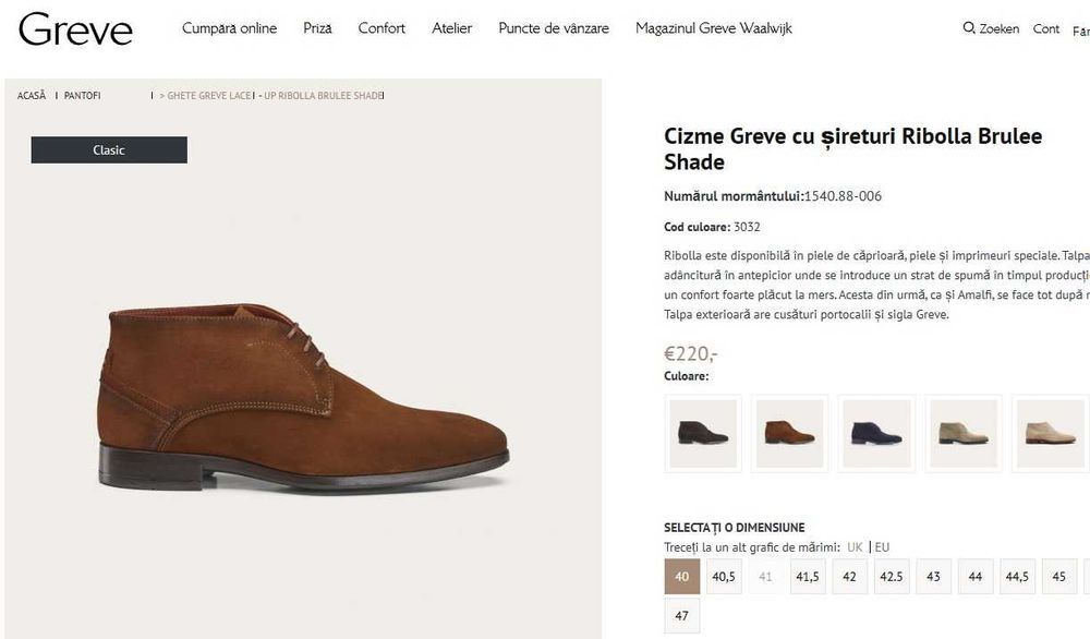 Ghete chukka 42 42.5 43 de lux GREVE NOI lucrate manual piele naturala