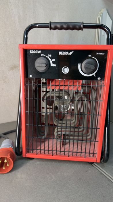 Калорифер DED9922, Dedra, 5000W, Червен