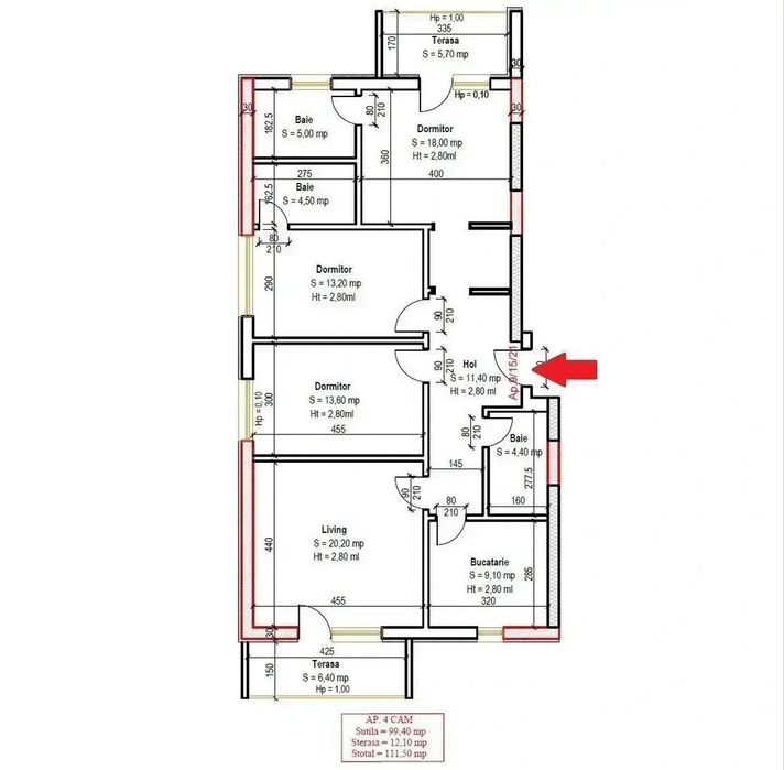 Apartament 4 camere decomandat modern si spatios Metrou Nic