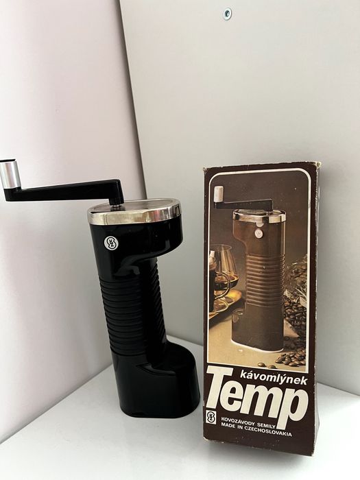 Ретро ръчна мелничка за кафе/кафемелачка - Lodos Temp (черна)