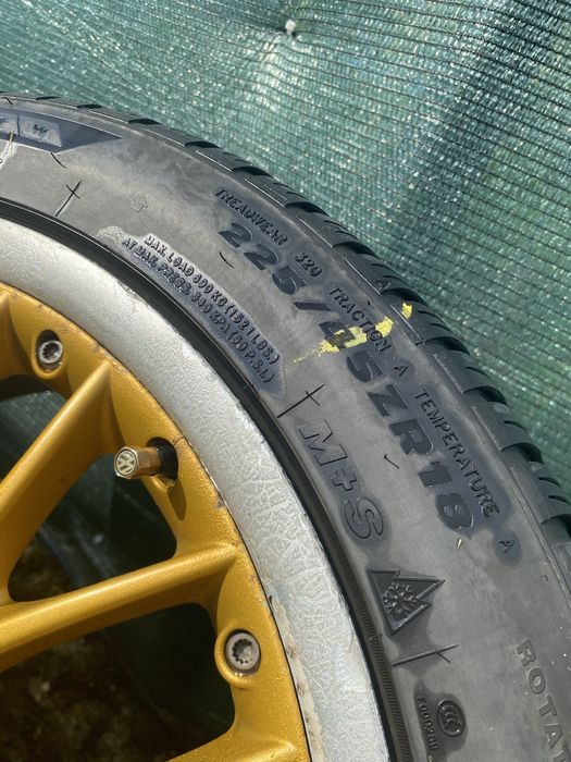 Jante originale Speedline Audi R18 + anvelope Minerva M+S 2025