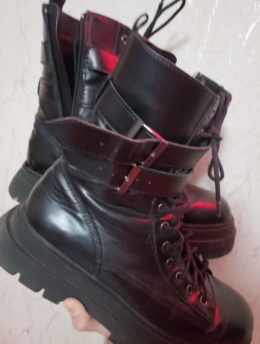 ВНИМАНИЕ! Продаются брутальные байкерские/готические сапоги 45 раз