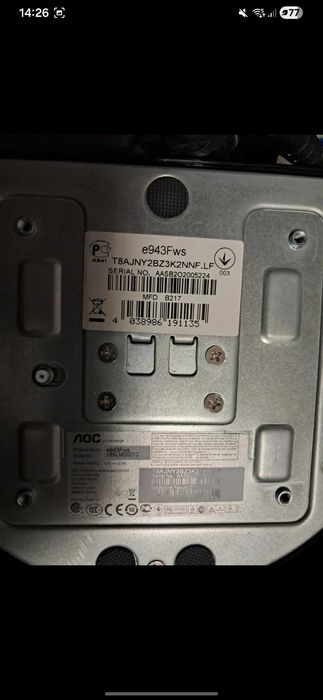 Munitor excelent functional AOC