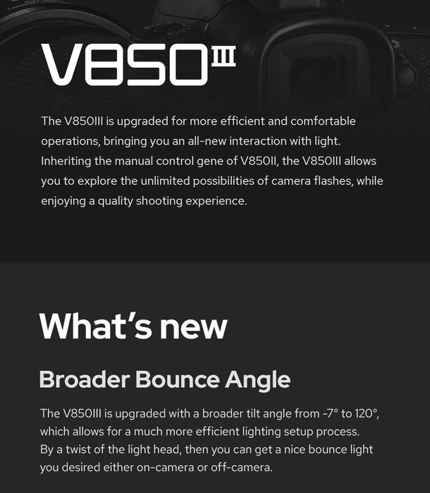 ПРОМОЦИЯ! Светкавица Godox V850III за Canon Nikon Sony Pentax Olympus