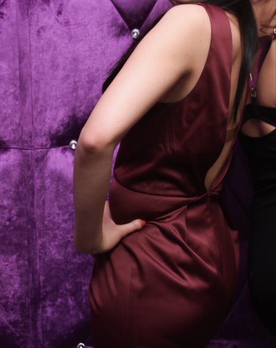 Платье, вечернее б/у цвет Марсалла