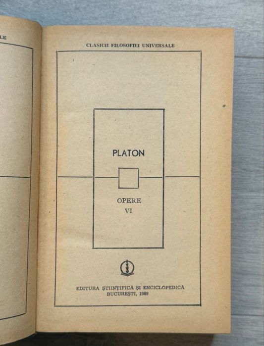 Platon - Opere (vol II, IV, V si VI)