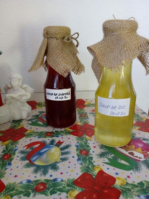 Sirop de zmeura, de soc si de menta