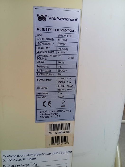 Vând aerotermă white westinghouse