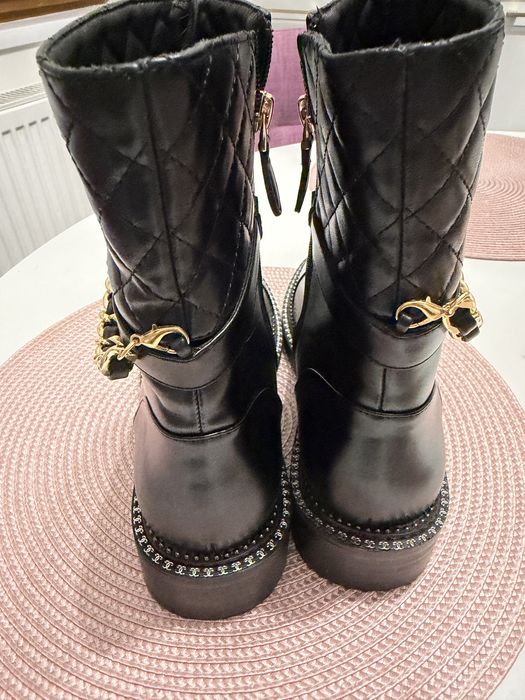 Cizme Chanel  piele naturala 39
