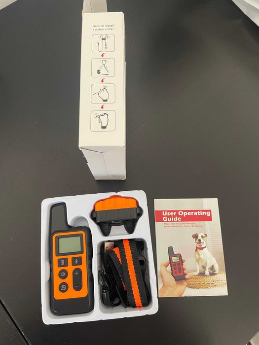 Zgarda de dresaj cu telecomanda pentru catei