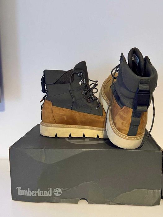 Timberland, Ghete Raywood Ek 6 IN, Ocru/Verde marimea 41.5 barbati