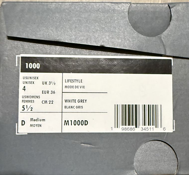 Кроссовки New Balance 1000 white