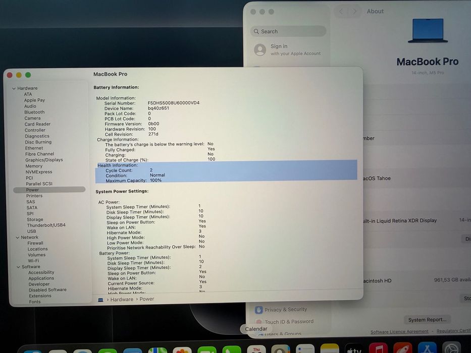 НОВ MacBook Pro 14" M5 PRO Chip 15-CPU/16-GPU/48GB RAM/1TB SSD ГАРАНЦИЯ ДО 27.5.2029г