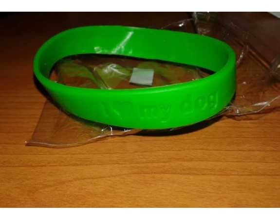 Bratara silicon Personalizata " I Love My Dog " , Noua-Sigilata