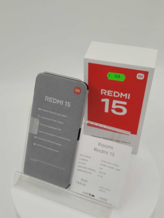 Xiamo Redmi 15 256GB 8GB RAM Garantie 24 Luni CashBox