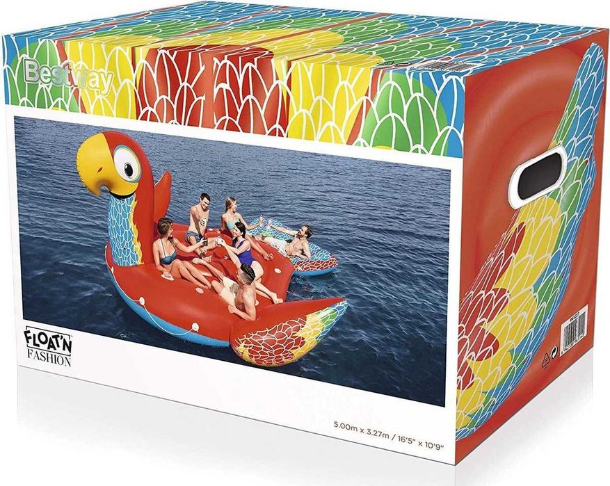 Saltea gonflabila, papagal gigant, 500 x 327 cm