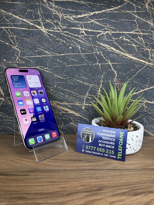 Iphone 16 Pro Max/256Gb/Garantie 2 Ani Centrul de Telefoane/Rate