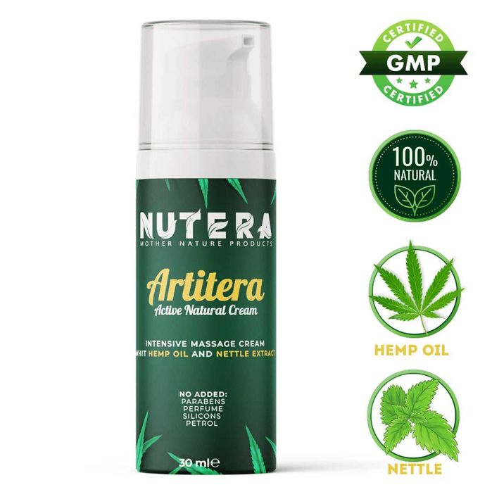 Artitera - крем против болки в ставите с конопено масло