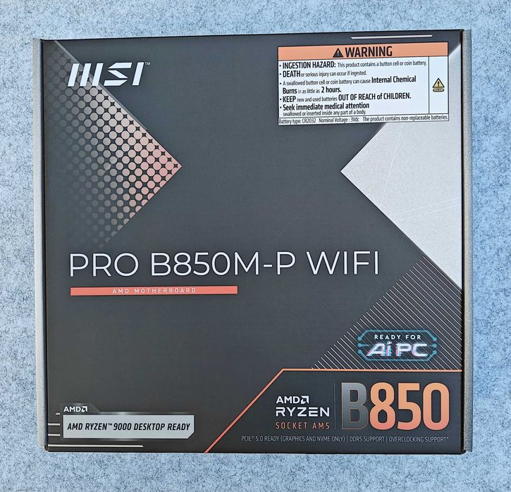 Материнская плата MSI PRO B850M-P WIFI 7 DDR5 AM5 mATX
