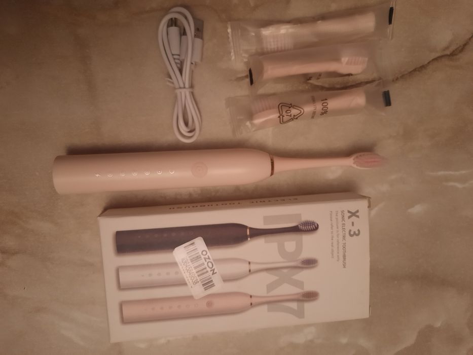 Электрическая зубная щетка SONIC TOOTHBRUSH X-3, звуковая, 6 режимов