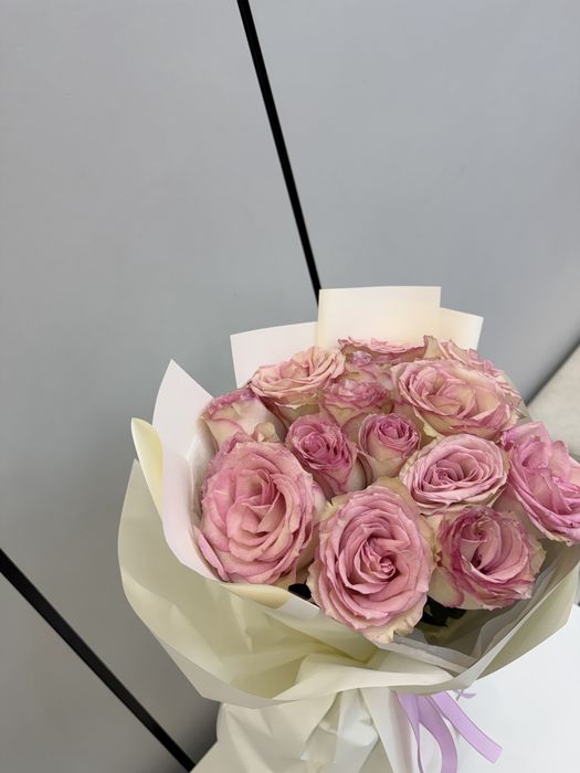 Объемный Букет из 15 роз