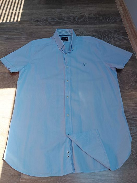 Мъжка риза с къс ръкав