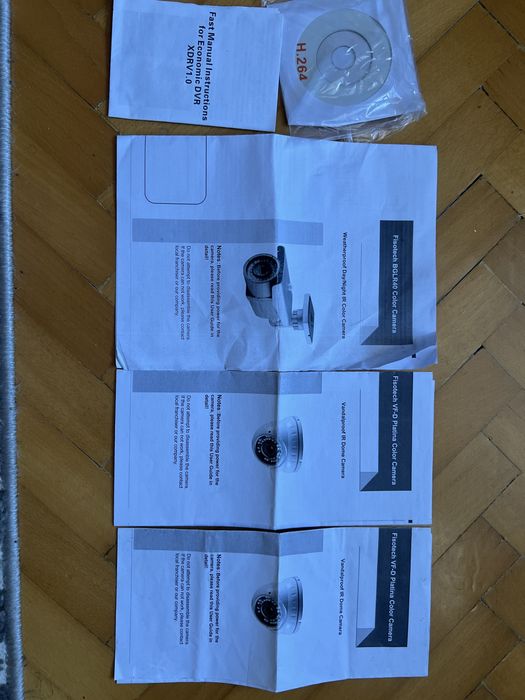 Kit complet camere supraveghere+DVR Fisotech