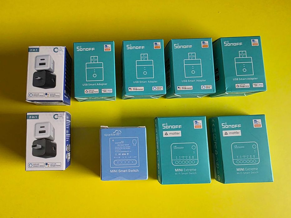 Смарт устройства SONOFF, Sparkle IoT и Csmart - Wi-Fi и Matter Smart Home - USB и Type-C мини реле