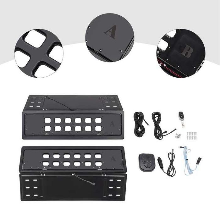 (2бр.) Рамка за регистрационен номер. Подходящa за обръщане на номера