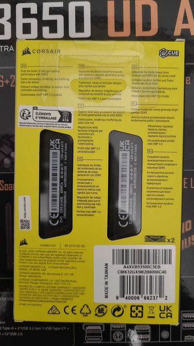 memorii ram ddr5  corsair 32 gb 6000 mhz , noi , sigilate , garantie