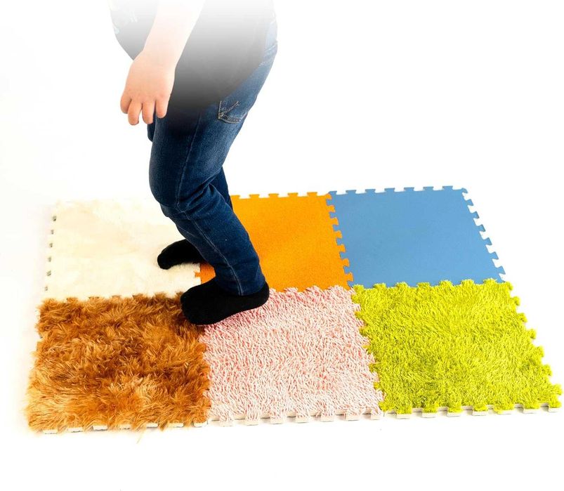 Текстурирана подложка за игра MagicMeadow, сензорни подложки, 6 бр