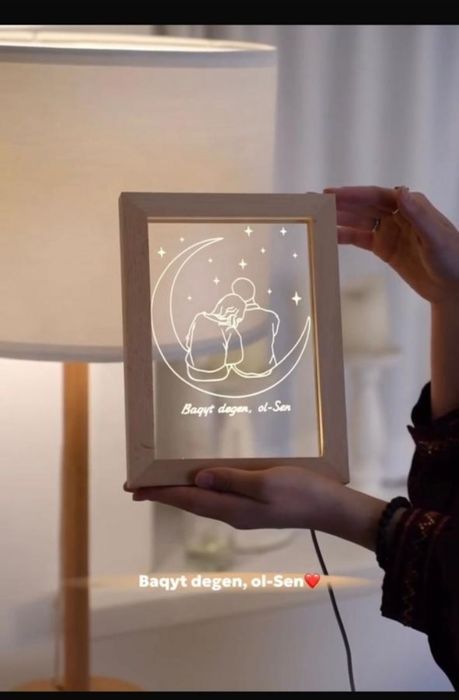 Лед неон түнгі шам