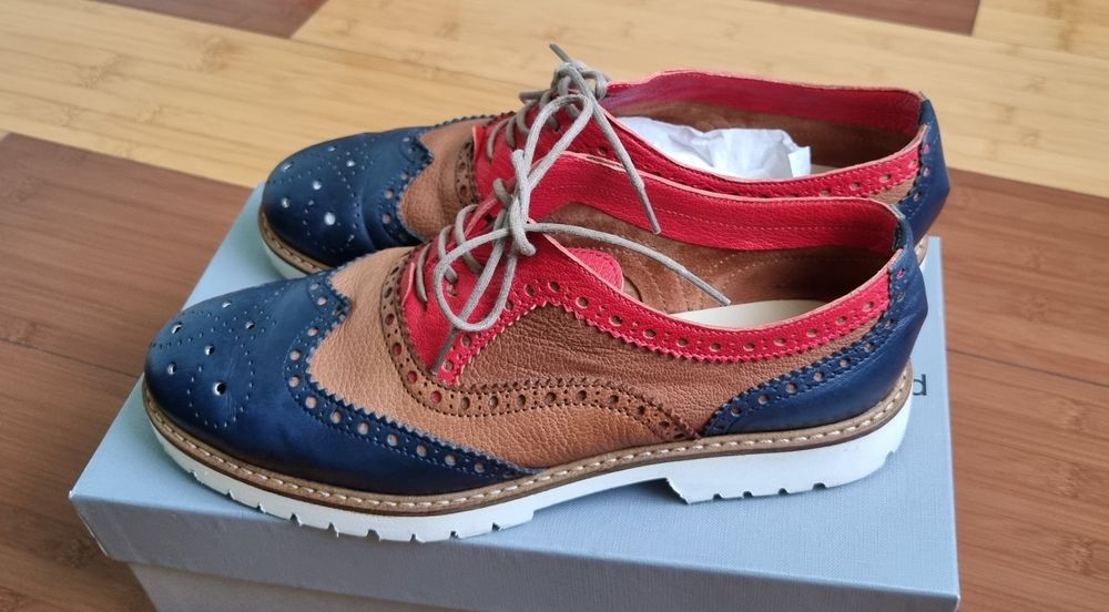 Pantofi Oxford 38, piele