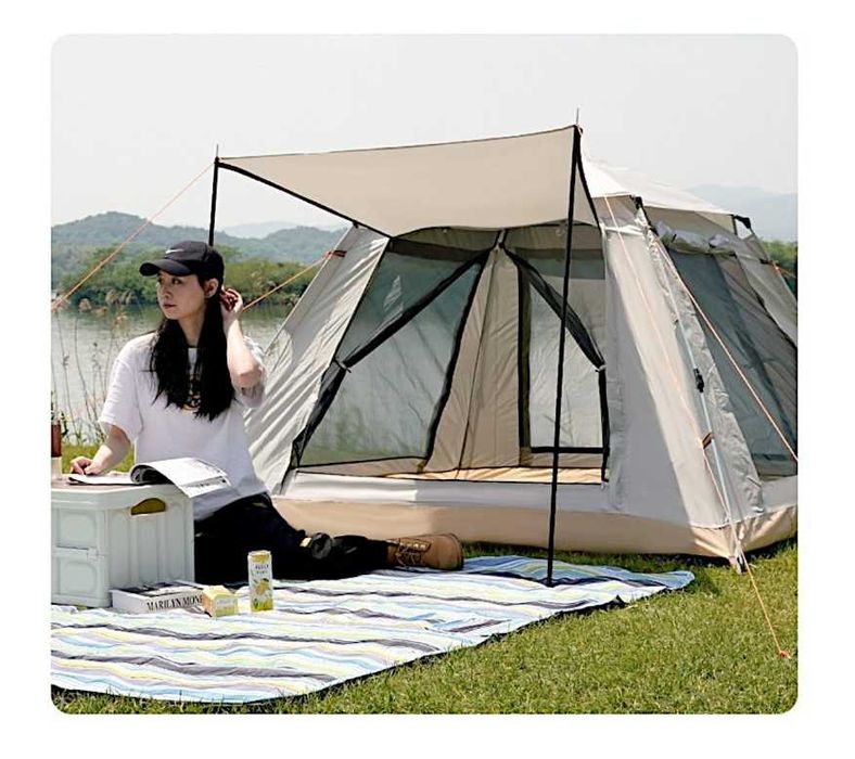 Палатка 4-мест 240x240x185 см 330x270x210 см 2 слой Доставка бесплатно