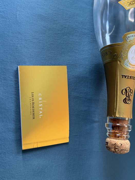 ОРИГИНАЛНА Бутилка от шапнаско с кутия Louis Roederer Cristal 2009