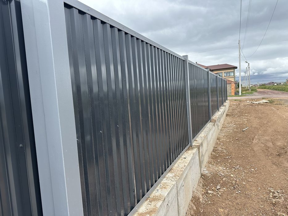 Забор,забор,ворота калитка,фундамент