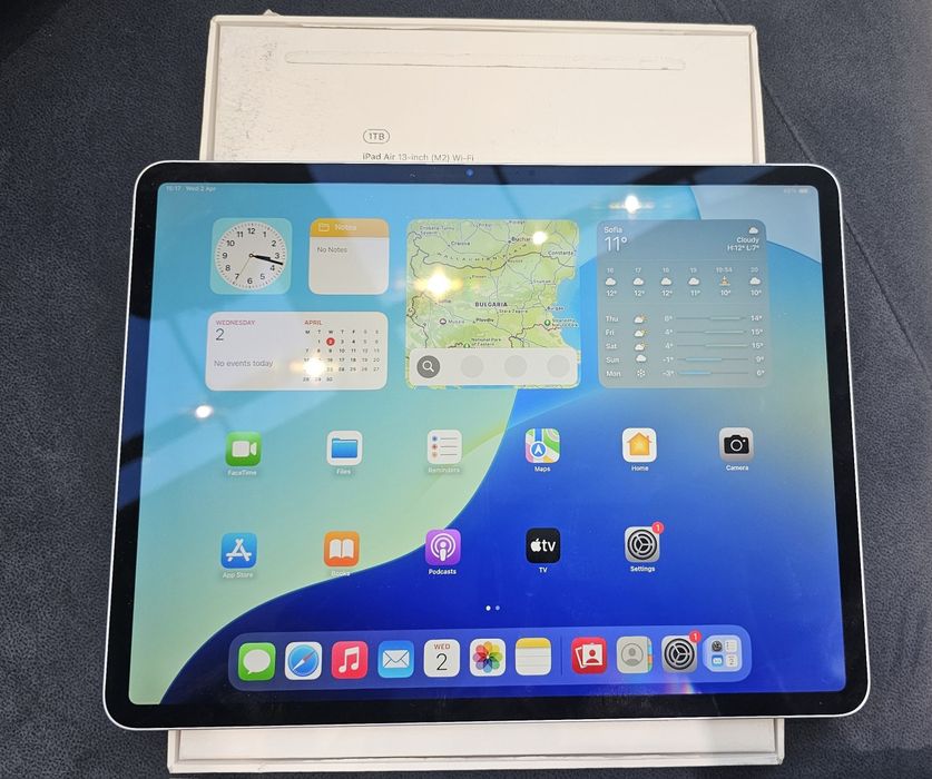 ЧИСТО НОВ - iPad Air 13" 1TB + Apple Pencil Pro