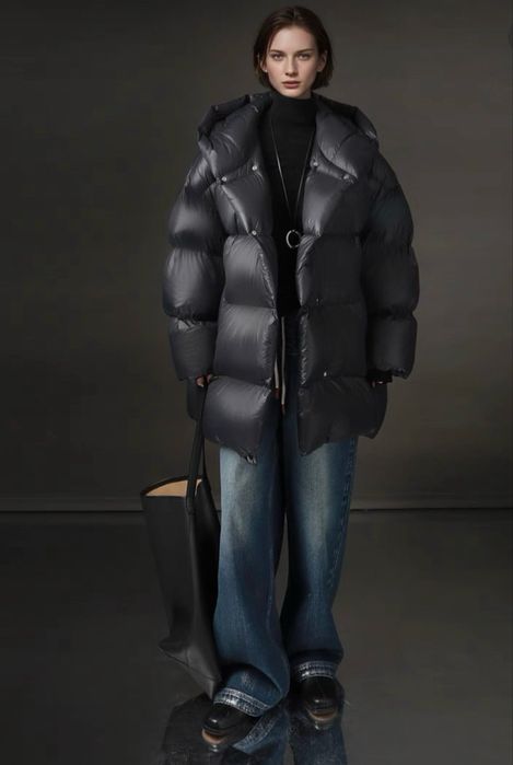 Пуховик оверсайз