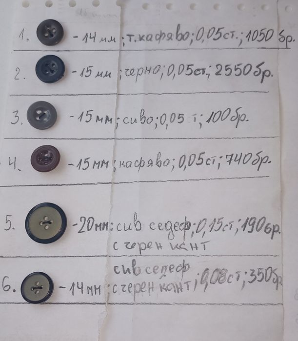 Копчета за дрехи