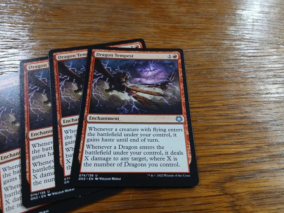 set 4 carti joc Dragon Tempest (GN3) pt Magic The Gathering