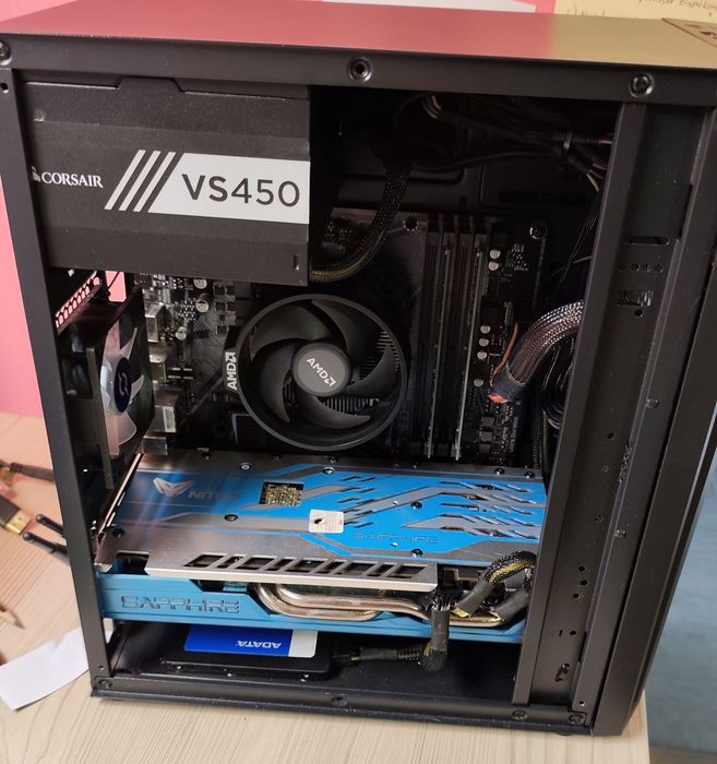 Carcasă PC Gaming AQYRIS Bellatrix Pro RGB, Sursa Corsair VS450