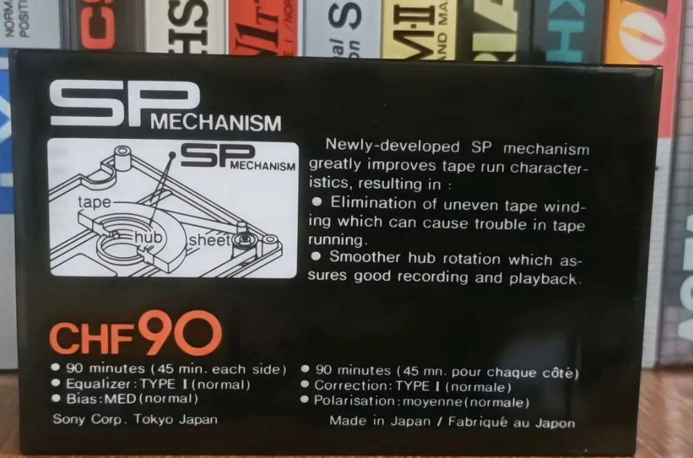 Новые запечатанные аудиокассеты SONY 1978 года .