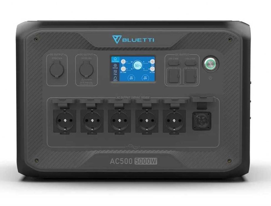 Generator Bluetti AC500 5kW + 2 x B300 sistem complet backup cu incarcare solara pana la 3 kWh